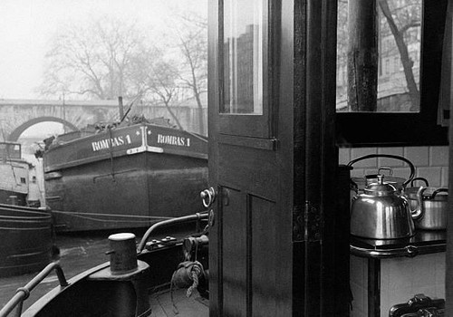 Barge the seine river in - on,