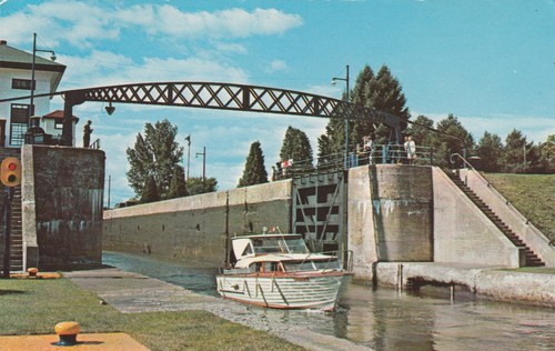 Marcy barge canal lock - canal,