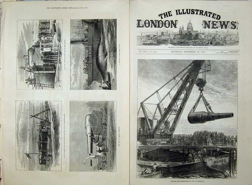 Old antique print - antique, gun