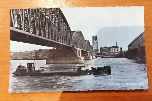 Postcard maas bridge - maas,