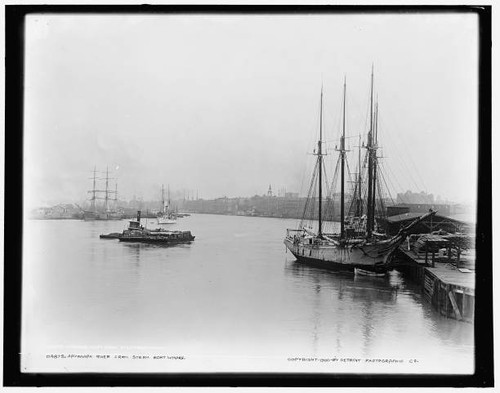 Savannah river from steamboat - savannah,