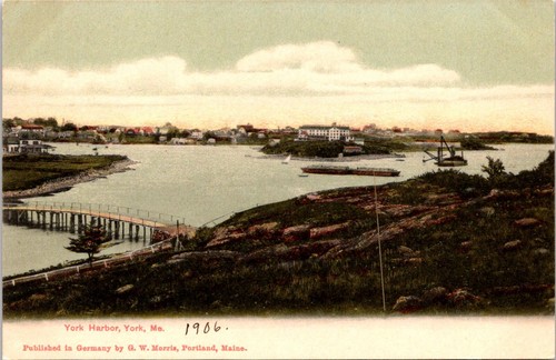 Postcard 1906 york harbor - 1906,