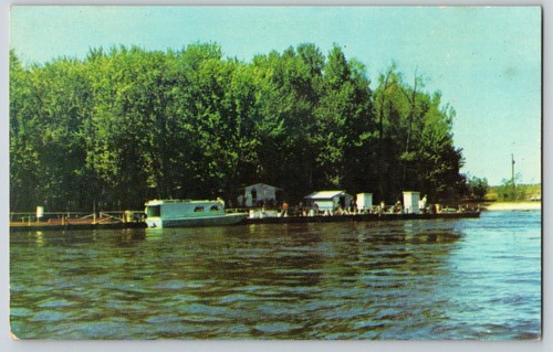 Postcard lynxville fishing - postcard,