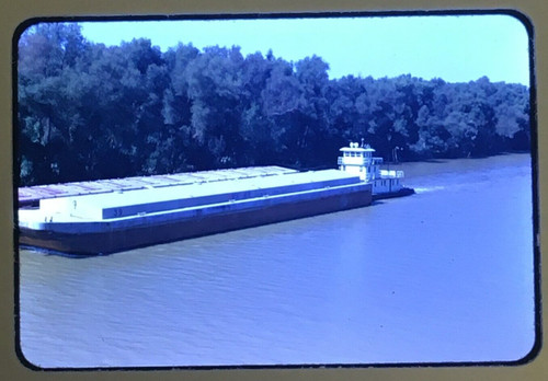 35mm color slide 1974 - slide, barge