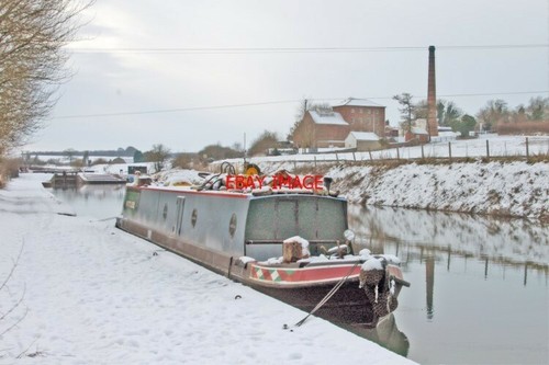 Photo barge crofton snowy - photo, nr
