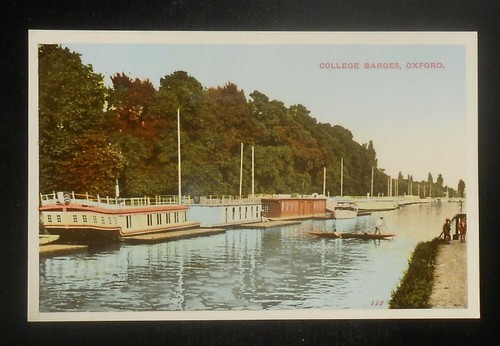 1920s college barges oxford - college,