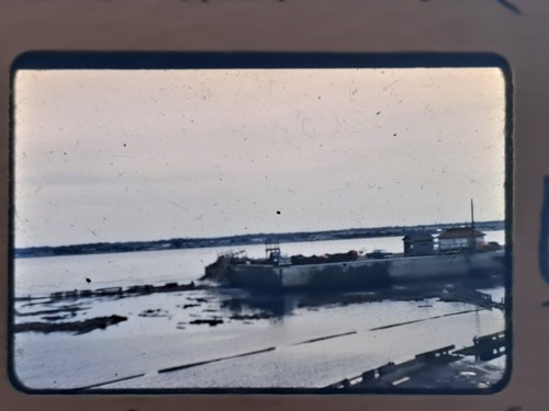 Waterscape barge kodachrome - waterscape,