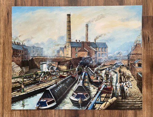 Canal scene black - scene,