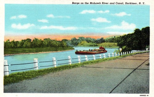 Barge the erie canal mohawk - barge, on