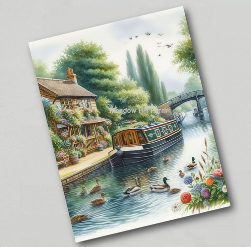 Fridge magnet canal barge - magnet,