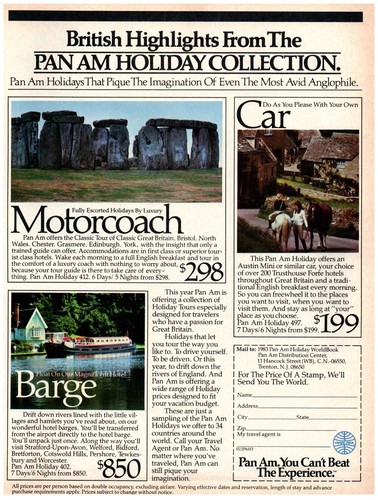 1983 print pan am - pan, british