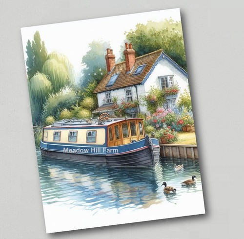 Fridge magnet canal barge - magnet,
