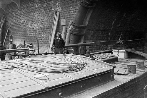 Barge the seine - river, in