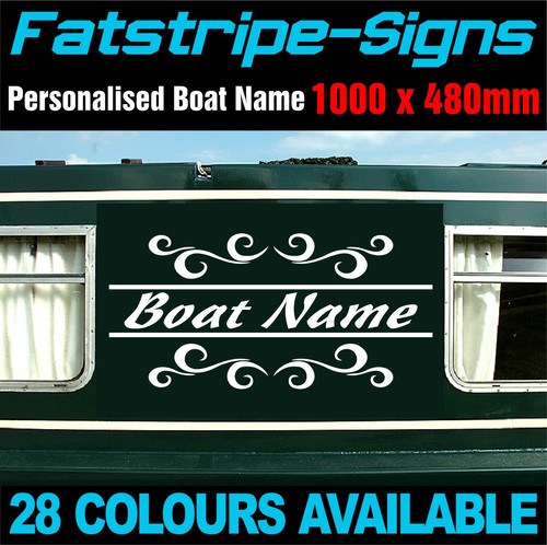 Personalised narrow boat barge - boat,