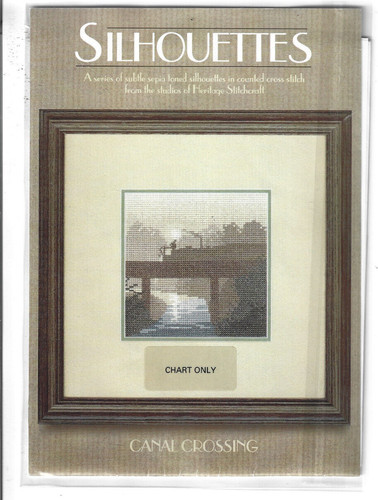 Silhouettes canal crossing - canal,