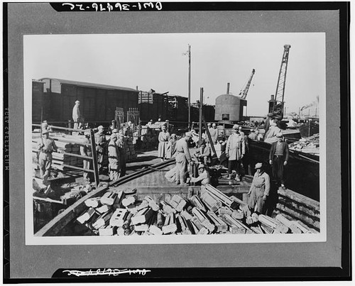 Harbor shipyard workers barge - harbor,